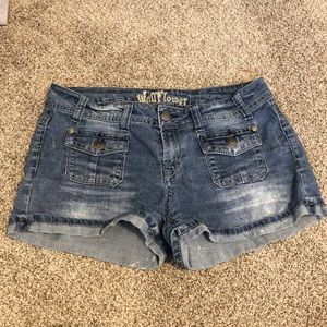 Denim shorts